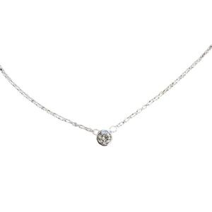 Elegant Sterling Silver 925 Necklace with Crystal Pendant Adjustable Chain